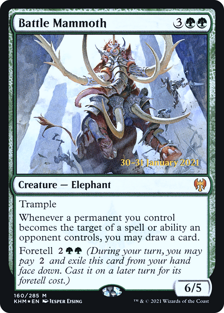 Battle Mammoth [Kaldheim Prerelease Promos]-1