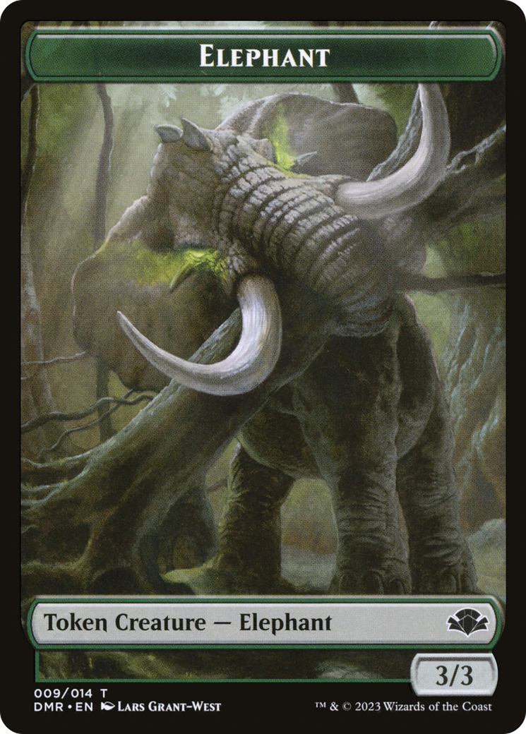 Elephant (TDMR-009) - Dominaria Remastered Tokens Foil-1