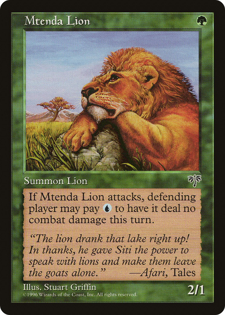Mtenda Lion [Mirage]-1