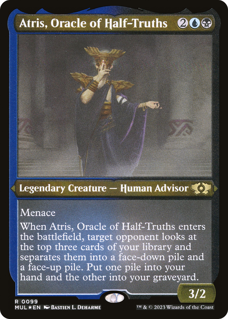 Atris, Oracle of Half-Truths (Foil Etched) [Multiverse Legends]-1