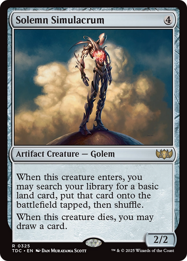 Solemn Simulacrum [Tarkir: Dragonstorm Commander]-1
