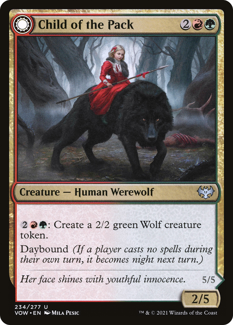 Child of the Pack // Savage Packmate [Innistrad: Crimson Vow]-3