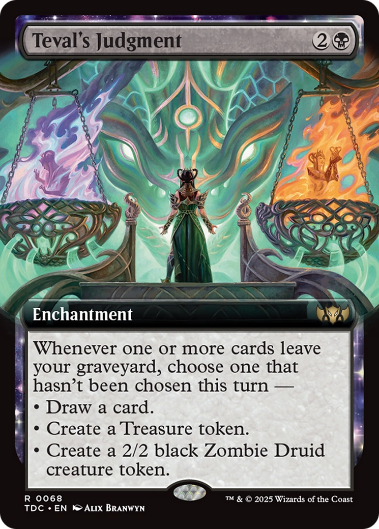 Teval's Judgment (Extended Art) [Tarkir: Dragonstorm Commander]-1