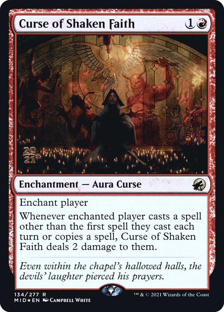 Curse of Shaken Faith [Innistrad: Midnight Hunt Prerelease Promos]-1