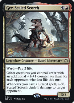 Gev, Scaled Scorch [Bloomburrow Prerelease Promos]-1