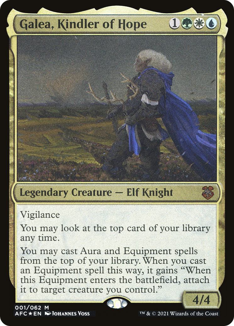 Galea, Kindler of Hope (Display Commander) [Dungeons & Dragons: Adventures in the Forgotten Realms Commander]-1