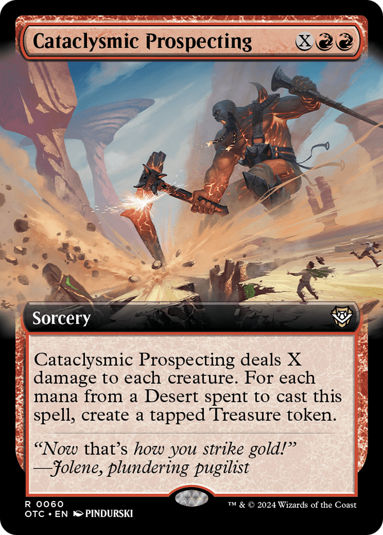 Cataclysmic Prospecting (Extended Art) [Outlaws of Thunder Junction Commander]-1