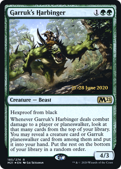 Garruk's Harbinger [Core Set 2021 Prerelease Promos]-1