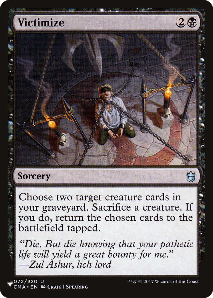 Victimize (LIST-072/320) - The List-1