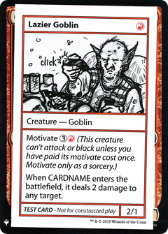 Lazier Goblin [Mystery Booster Playtest Cards]-1