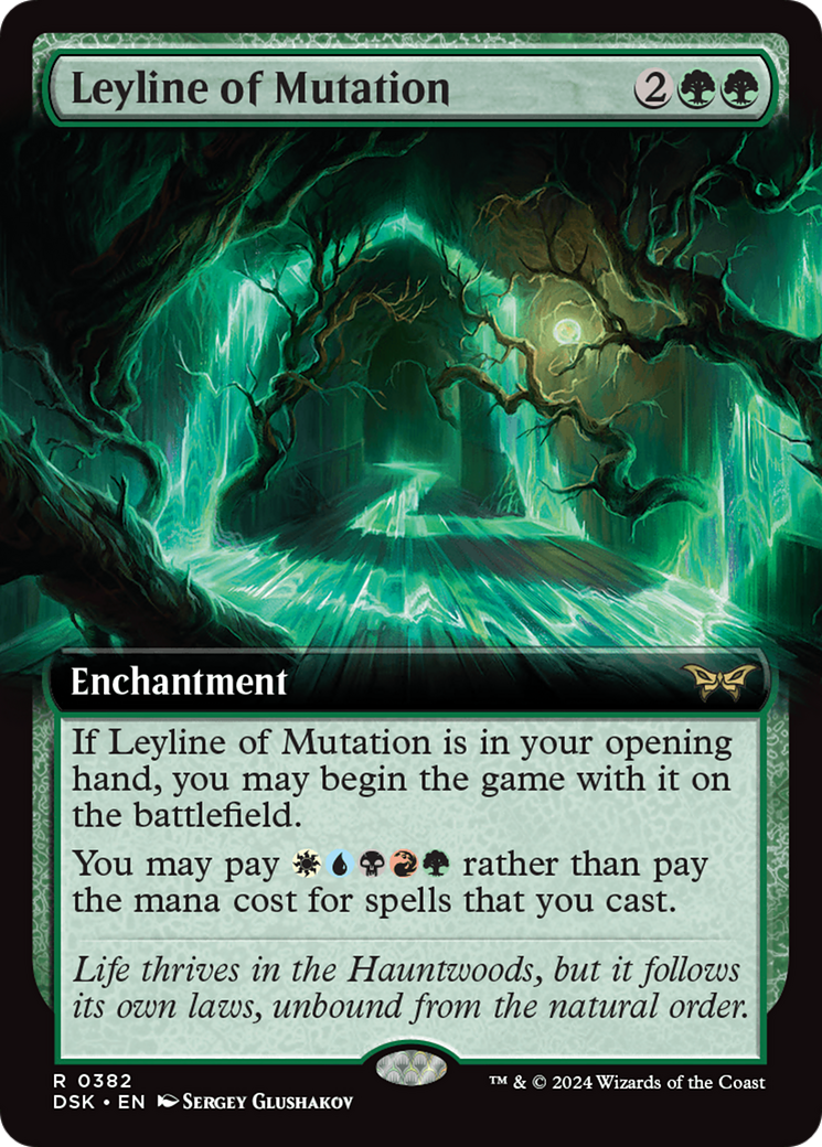 Leyline of Mutation (Extended Art) [Duskmourn: House of Horror]-1