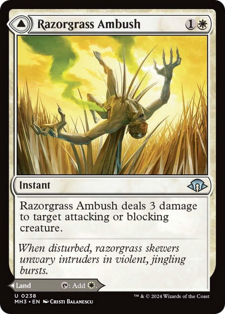 Razorgrass Ambush // Razorgrass Field [Modern Horizons 3]-1