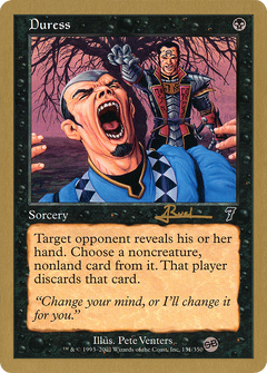 Duress - 2001 Antoine Ruel (7ED) (SB) (WCD-) - World Championship Decks 2001-1