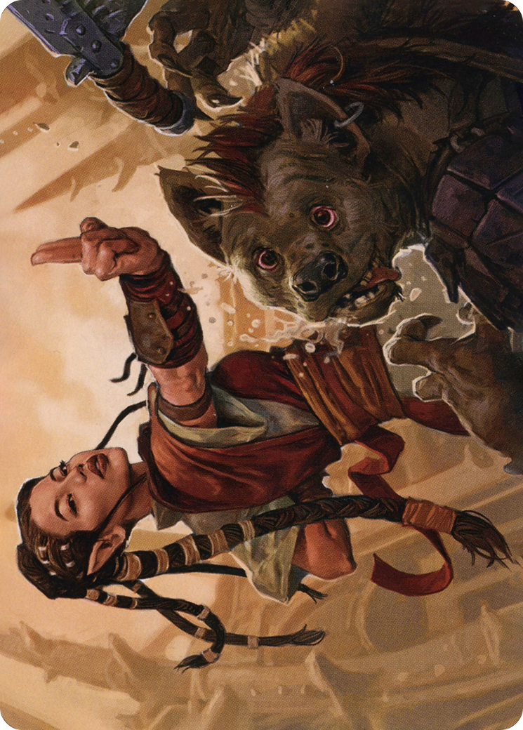 Half-Elf Monk // Half-Elf Monk (AAFR-028) - Adventures in the Forgotten Realms Art Series (Borderless)-3