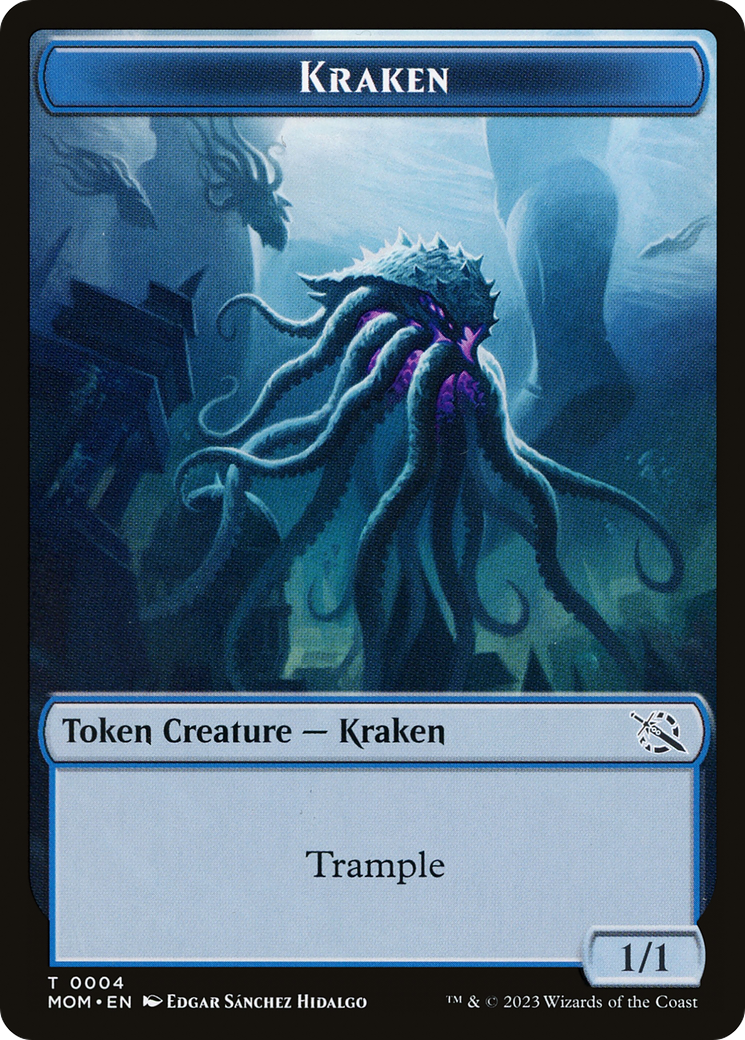 Kraken (TMOM-004) - March of the Machine Tokens Foil-1