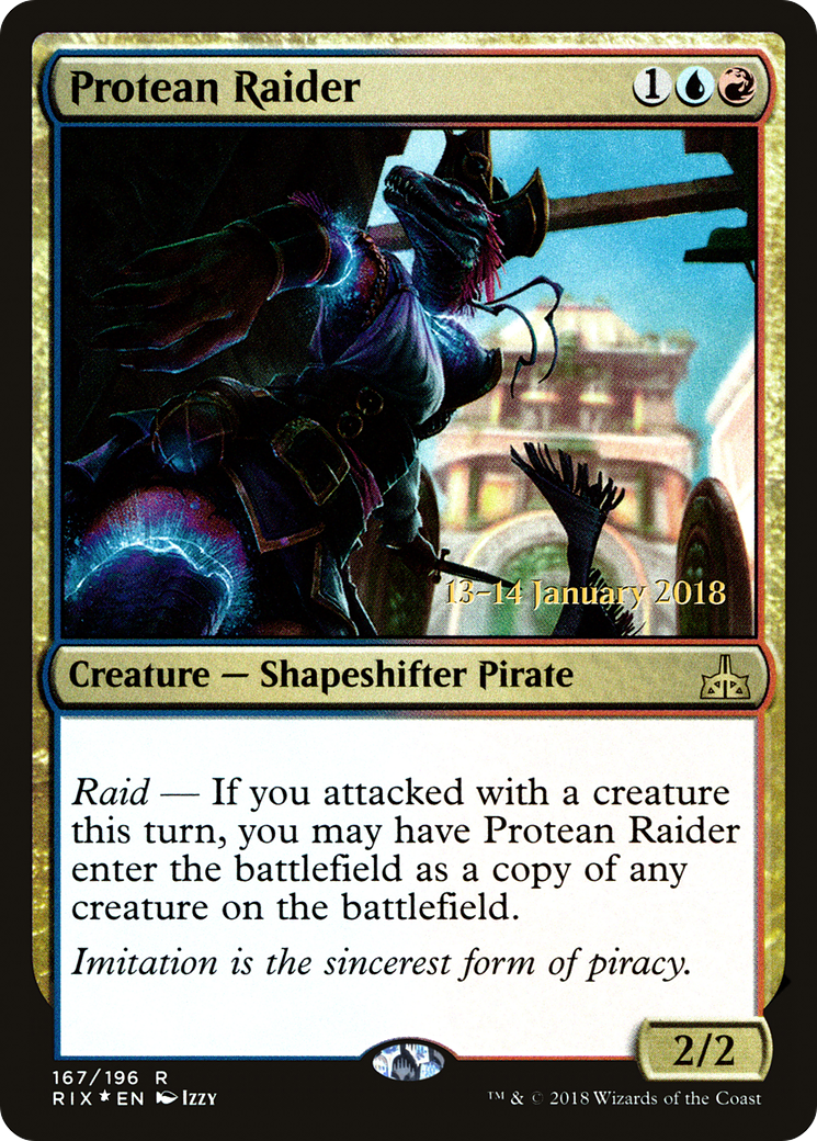 Protean Raider [Rivals of Ixalan Prerelease Promos]-1