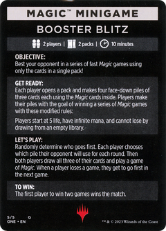 Booster Blitz (MONE-005) - Phyrexia: All Will Be One Minigames Foil-1