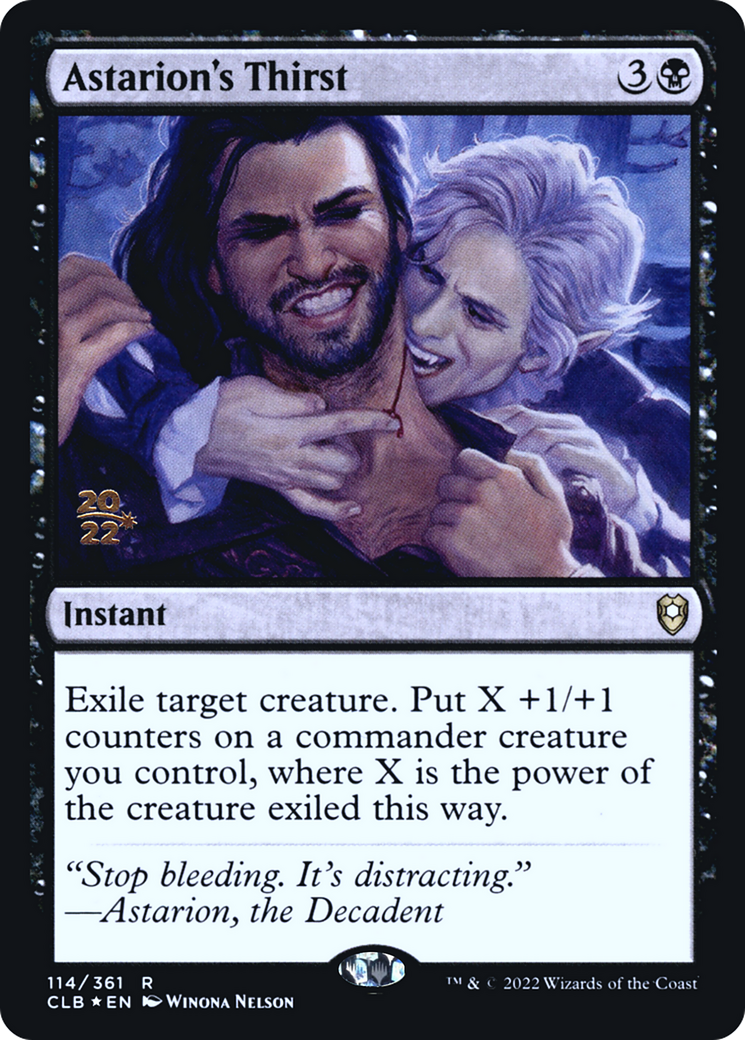 Astarion's Thirst [Commander Legends: Battle for Baldur's Gate Prerelease Promos]-1