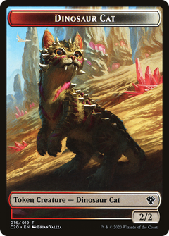 Dinosaur Cat (TC20-016) - Commander 2020 Tokens-1