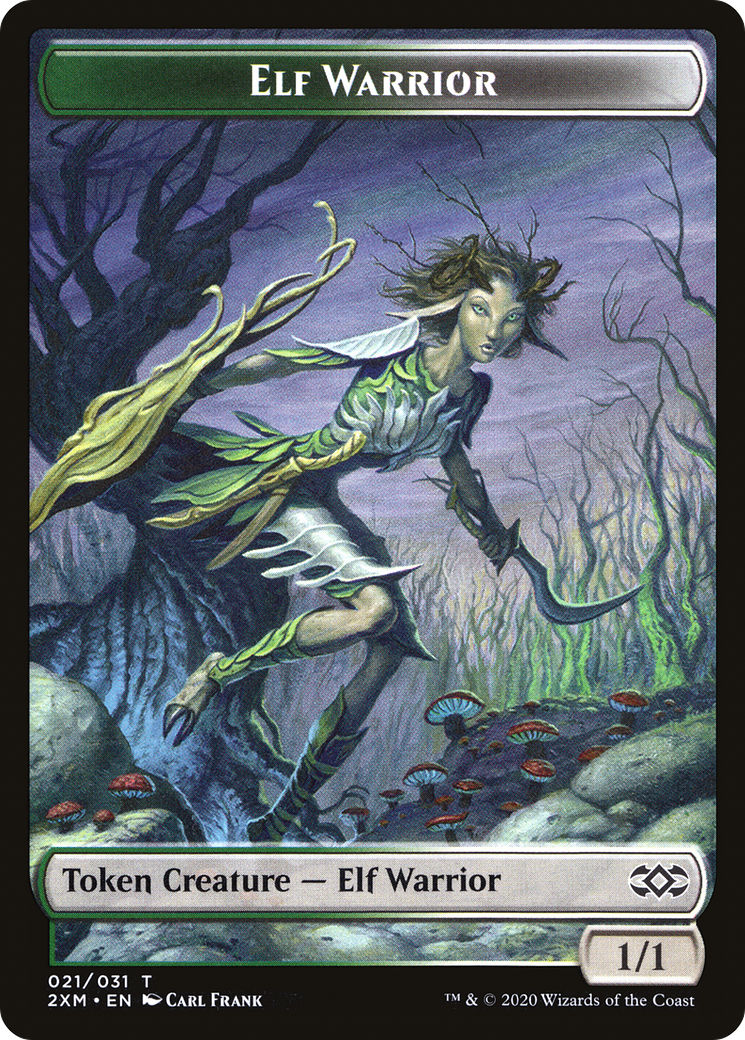 Elf Warrior (T2XM-021) - Double Masters Tokens Foil-1