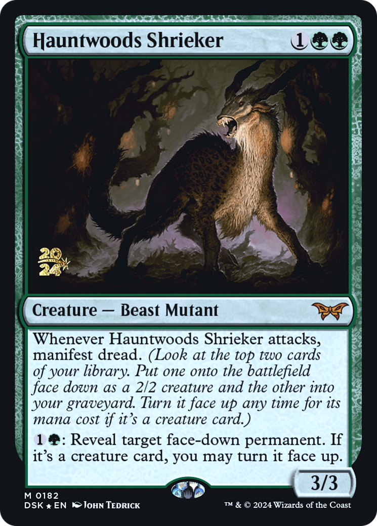 Hauntwoods Shrieker [Duskmourn: House of Horror Prerelease Promos]-1