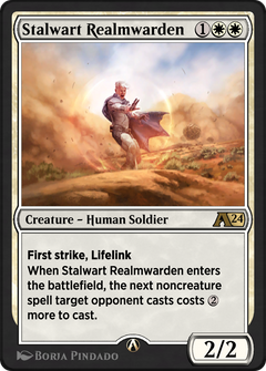 Stalwart Realmwarden (YOTJ-005) - Alchemy: Outlaws of Thunder Junction-1