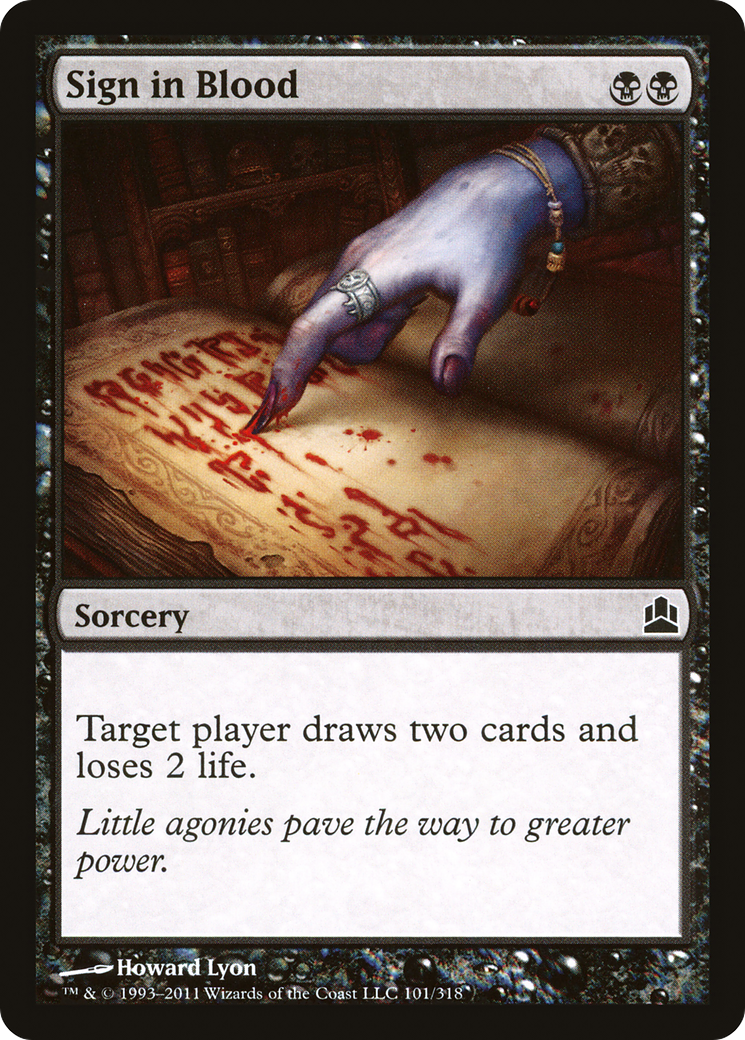 Sign in Blood [Commander 2011]-1