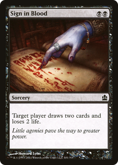 Sign in Blood [Commander 2011]-1