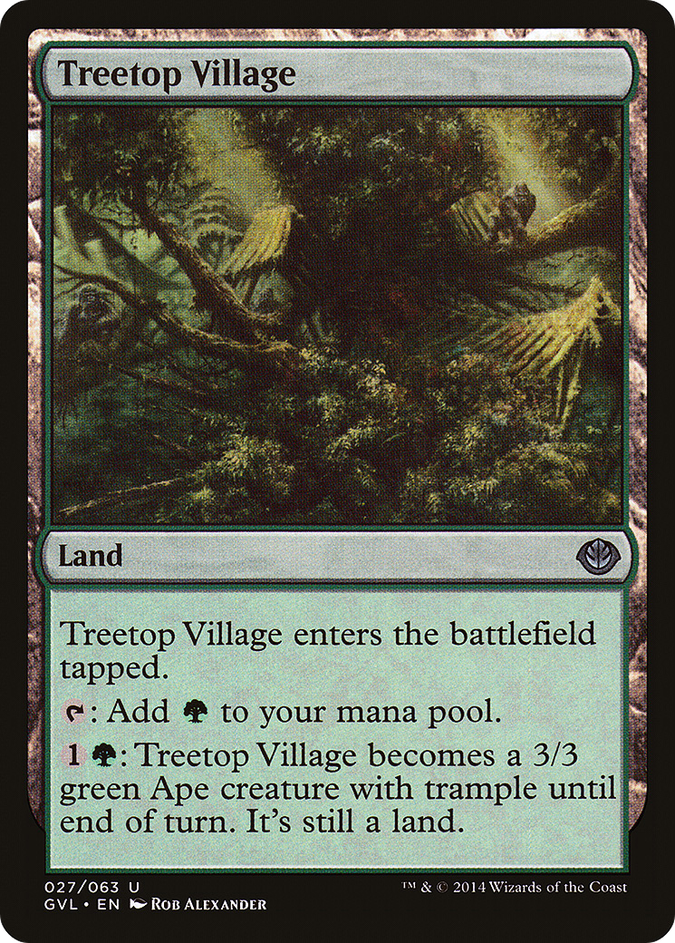 Treetop Village (DD3-) - Duel Decks Anthology: Garruk vs. Liliana-1
