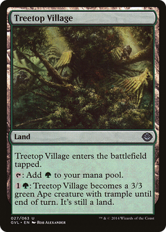 Treetop Village (DD3-) - Duel Decks Anthology: Garruk vs. Liliana-1
