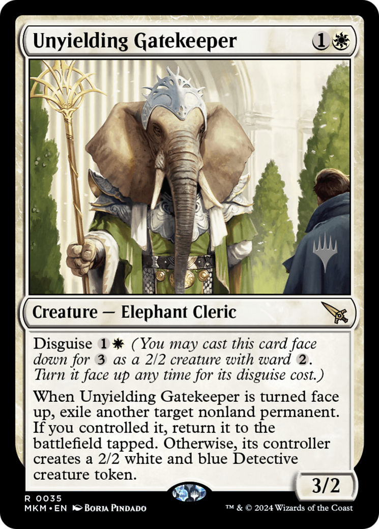 Unyielding Gatekeeper (PPMKM-035) - Murders at Karlov Manor Promos-1