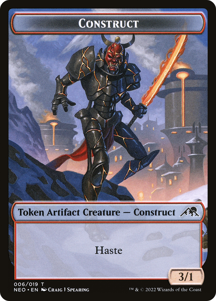 Construct Token (006) [Kamigawa: Neon Dynasty Tokens]-1