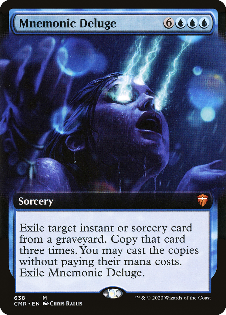Mnemonic Deluge (Extended Art) [Commander Legends]-1