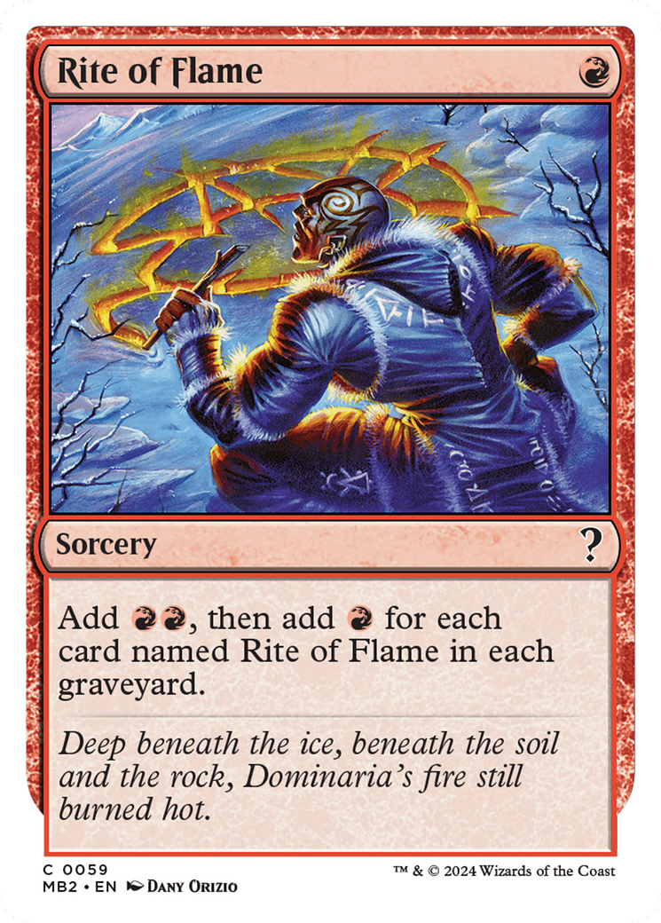 Rite of Flame (White Border) [Mystery Booster 2]-1