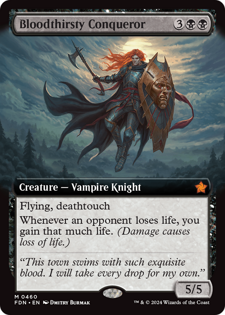 Bloodthirsty Conqueror (Extended Art) [Foundations]-1