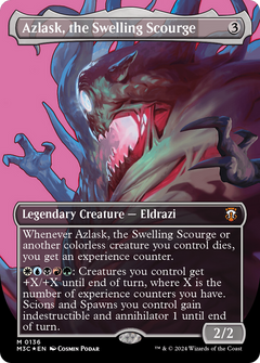 Azlask, the Swelling Scourge (Borderless) (Ripple Foil) [Modern Horizons 3 Commander]-1