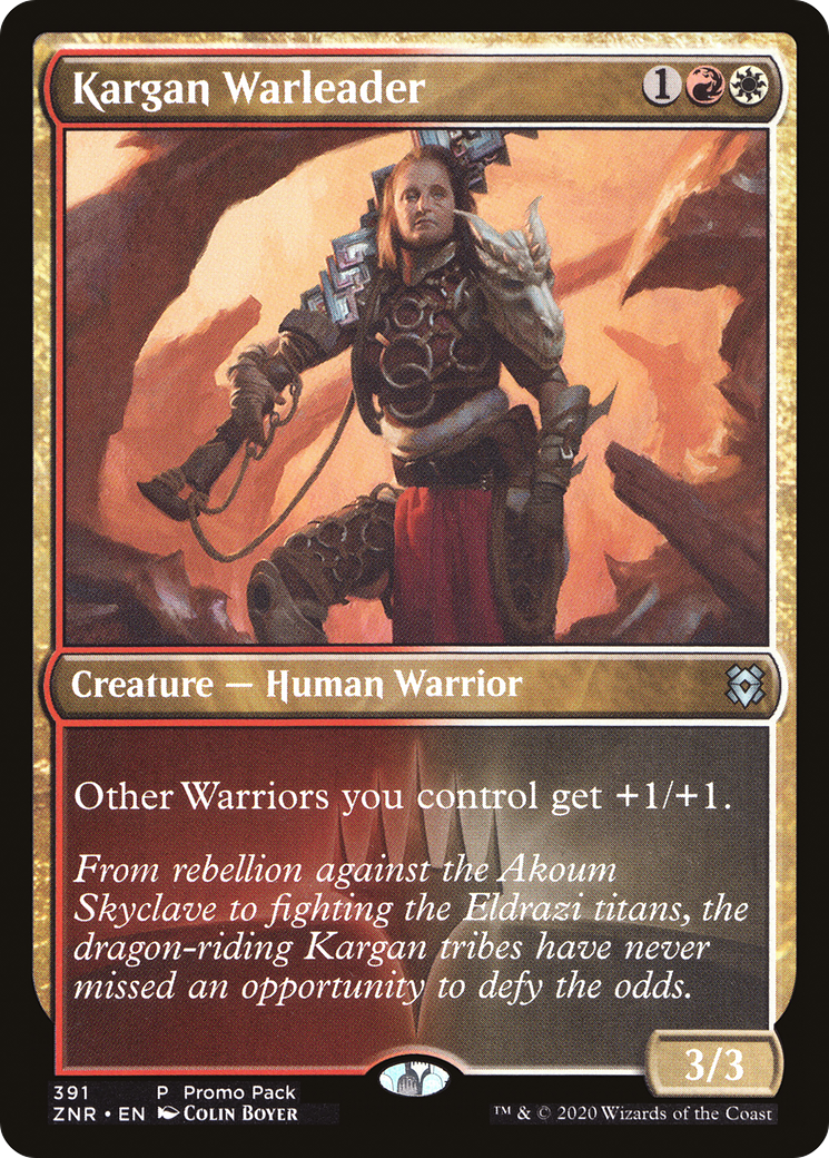 Kargan Warleader (Promo Pack) [Zendikar Rising Promos]-1