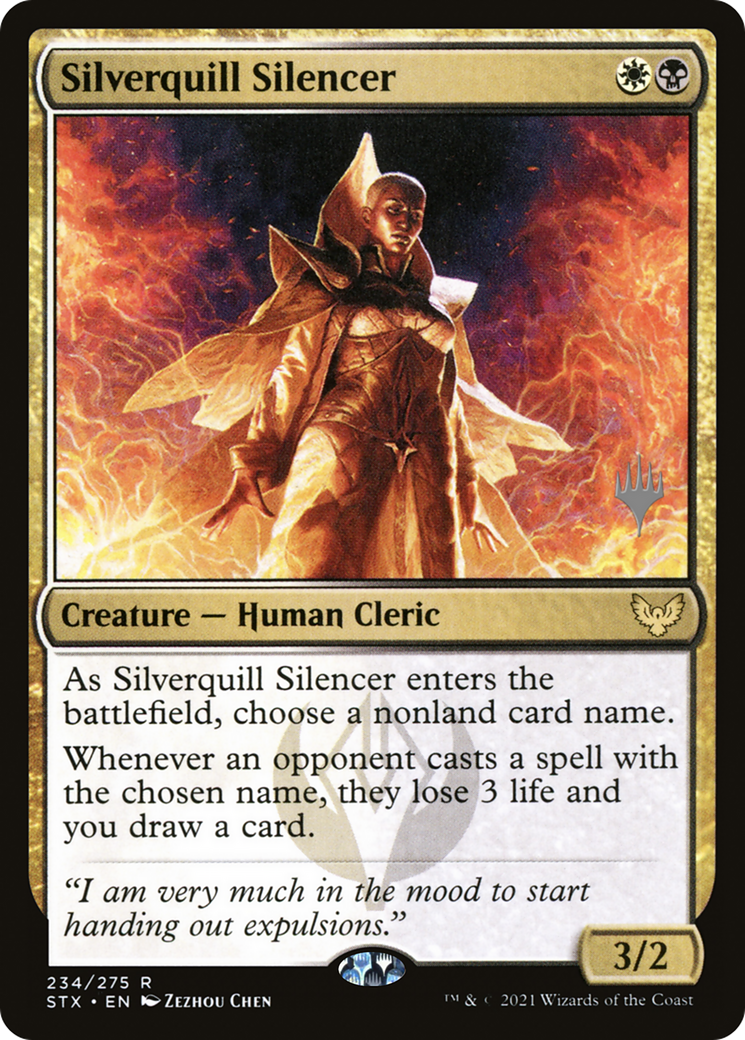 Silverquill Silencer (Promo Pack) [Strixhaven: School of Mages Promos]-1
