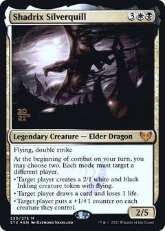 Shadrix Silverquill [Strixhaven: School of Mages Prerelease Promos]-1