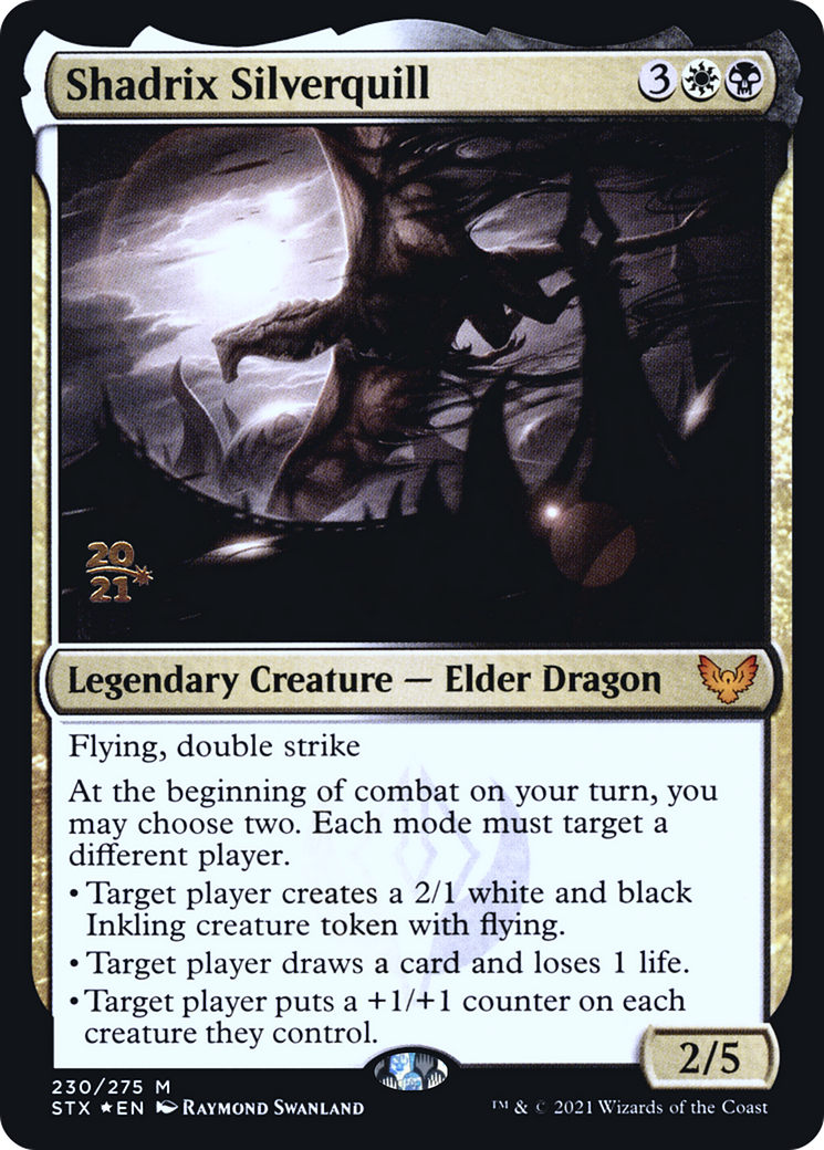 Shadrix Silverquill [Strixhaven: School of Mages Prerelease Promos]-1