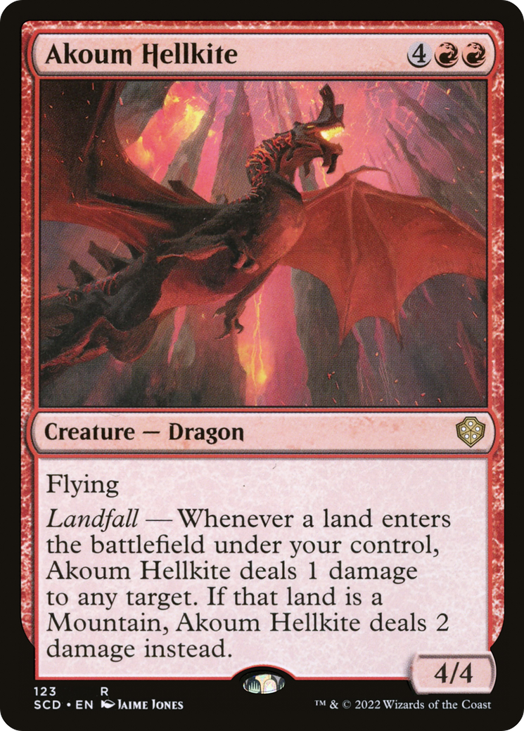 Akoum Hellkite [Starter Commander Decks]-1