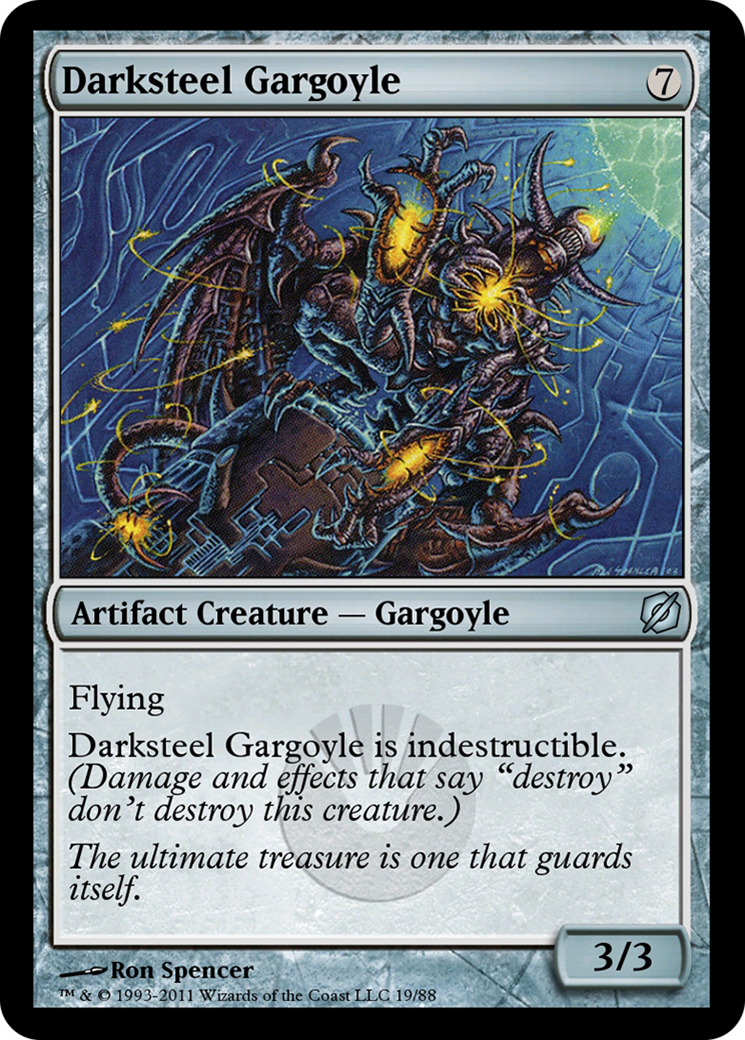 Darksteel Gargoyle (TD2-019) - Duel Decks: Mirrodin Pure vs. New Phyrexia-1