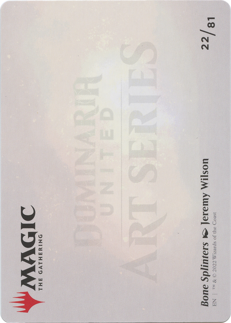 Bone Splinters // Bone Splinters (ADMU-022) - Dominaria United Art Series (Borderless)-2