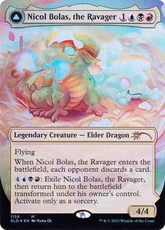 Nicol Bolas, the Ravager // Nicol Bolas, the Arisen (Borderless) [Secret Lair: From Cute to Brute]-3