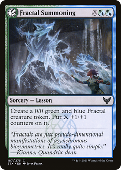 Fractal Summoning [Strixhaven: School of Mages]-1