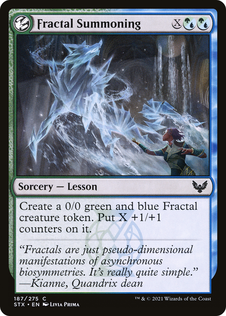 Fractal Summoning [Strixhaven: School of Mages]-1