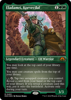 Eladamri, Korvecdal (Foil Etched) [Modern Horizons 3]-1