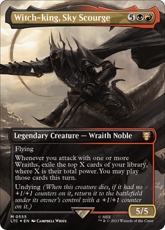 Witch-king, Sky Scourge (Borderless) (Surge Foil) [The Lord of the Rings: Tales of Middle-Earth Commander]-1