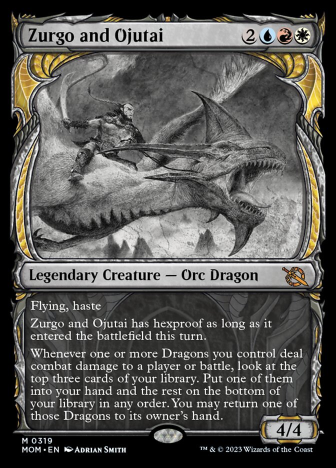 Zurgo and Ojutai (Showcase Planar Booster Fun) [March of the Machine]-1
