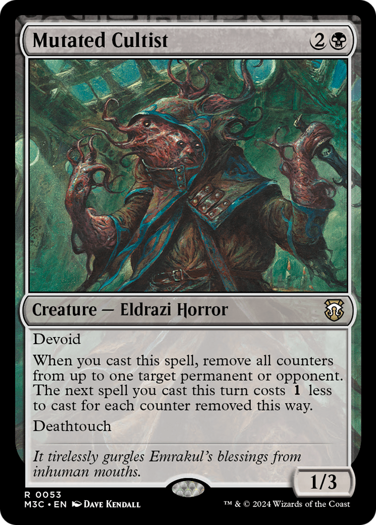 Mutated Cultist [Modern Horizons 3 Commander]-1